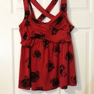 Torrid Red Rose Top
